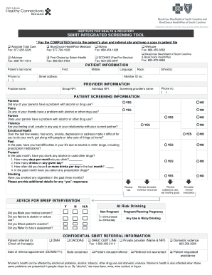 SBIRT Integrated Screening Tool