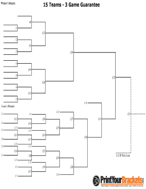 Tournament Bracket Template
