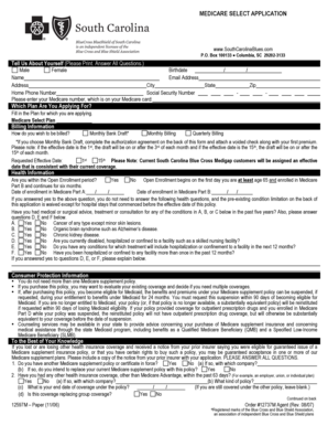 Medicare Select Application