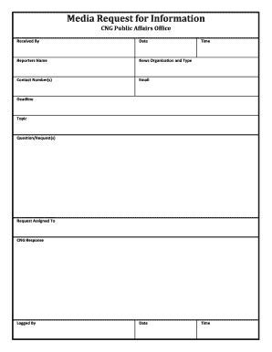 Media Request for Information