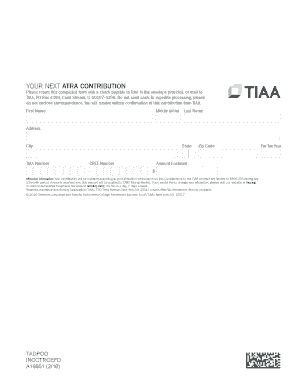 TIAA After-Tax Retirement Annuity Contribution Form