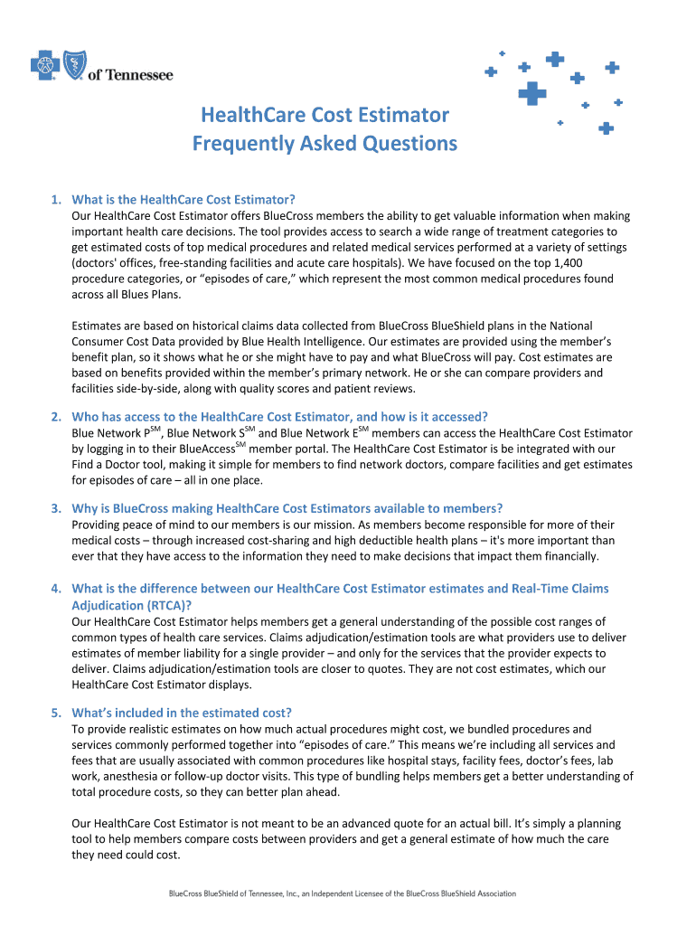 Health Care Cost Estimator Tool at Barbara Aguayo blog