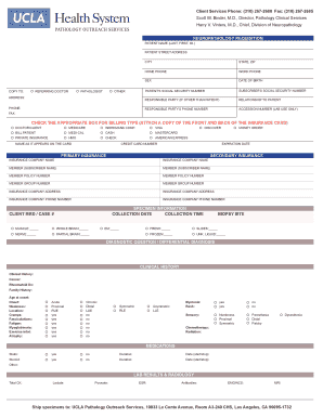 Neuropathology Requisition Form