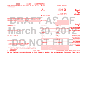 IRS Form 1097-BTC Draft