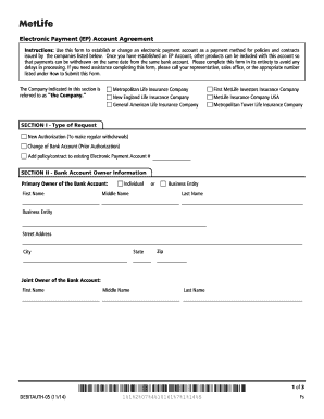 Electronic Payment Account Agreement