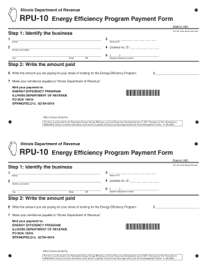 Illinois Energy Efficiency Program Payment Form