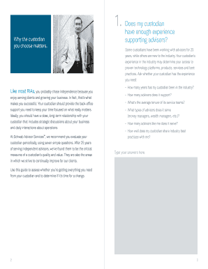 Advisor Custodian Evaluation Guide