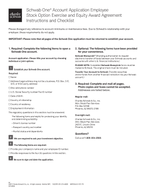 Schwab One Account Application