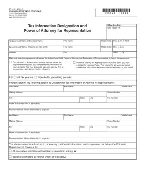 Colorado Power of Attorney for Representation