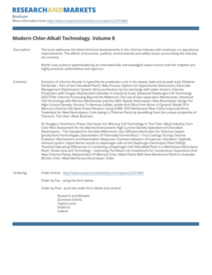 Modern Chlor-Alkali Technology Book Order Form