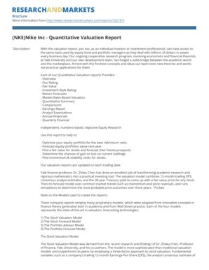 Nike Inc Quantitative Valuation Report