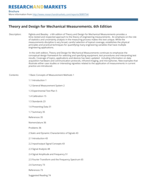 theory and design for mechanical measurements 6th edition pdf