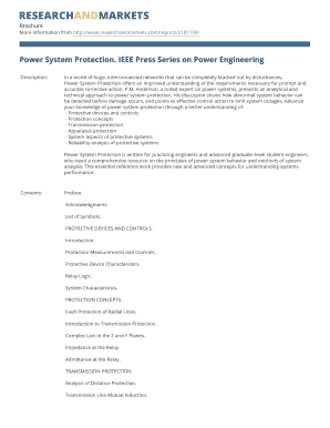 Power System Protection Book Brochure