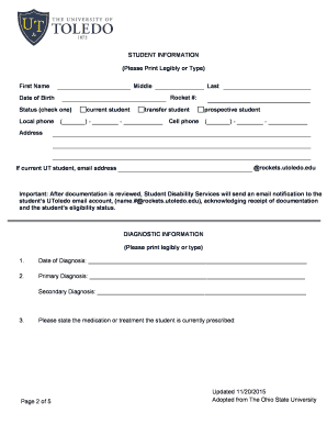 Disability Verification Form