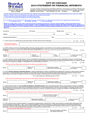 Chicago Statement of Financial Interests