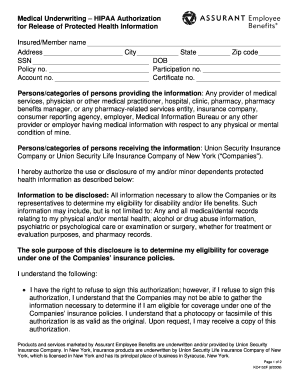 HIPAA Authorization for Release of Protected Health Information
