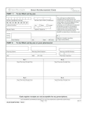 Direct Reimbursement Claim Form