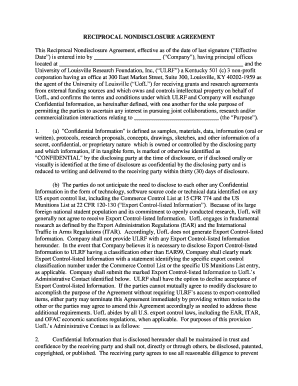Reciprocal Non-Disclosure Agreement