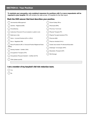 Teamwork Perceptions Questionnaire Fall Risk Reduction