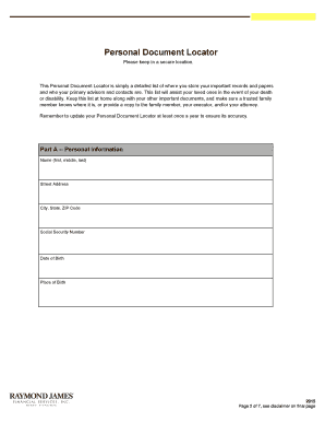 Personal Document Locator