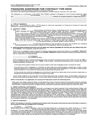 Minnesota Financing Addendum for Contract for Deed