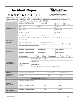 Incident Report Form