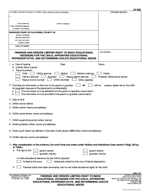 California JV-535 Form
