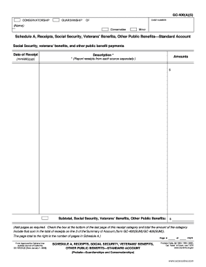 California Conservatorship Guardianship Receipt Form