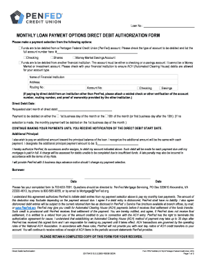 Direct Debit Authorization Form