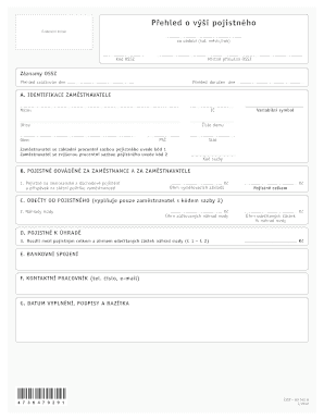 Czech Social Security Contribution Summary