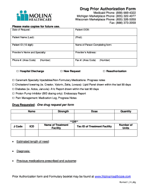 Drug Prior Authorization Form