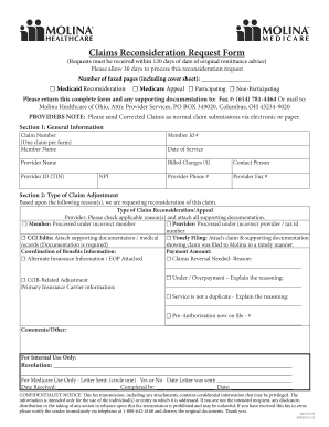 Medicaid Medicare Reconsideration Request Form