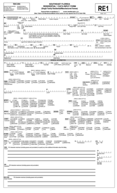 Southeast Florida Residential Property Data Input Form