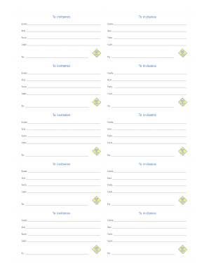 Plantilla de Invitación a Evento