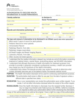 Authorization to Disclose Health Information