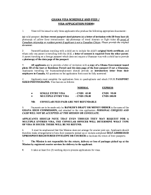 Ghana Visa Application Form