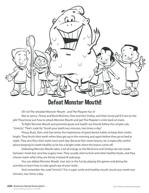 Defeat Monster Mouth Activity Book