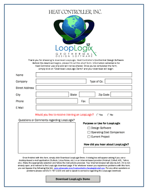 LoopLogix Demo Download Form