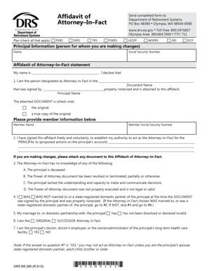 Affidavit of Attorney-in-Fact