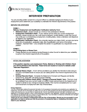 Pre-Existing Injury or Illness Form