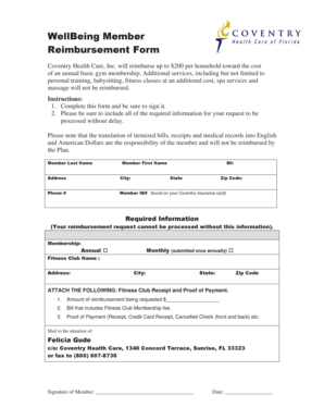 Psychiatric interview template pdf - WellBeing Member Reimbursement Form