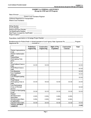 California Transportation Invoice Template
