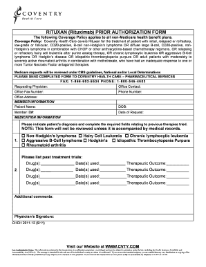 Rituxan Prior Authorization Form