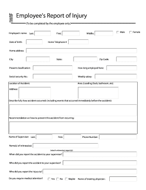 IWIF Accident Investigation Forms