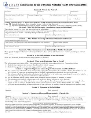 Authorization to Use or Disclose Protected Health Information