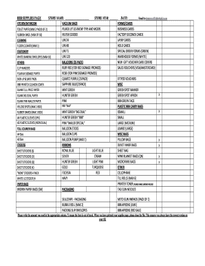 BBB Retail Supplies Order Form