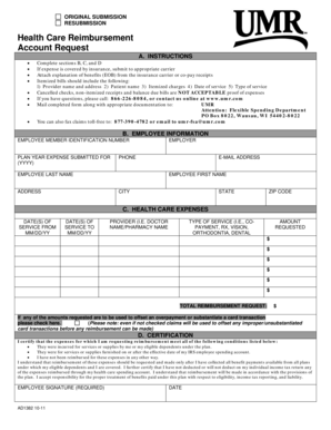 Health Care Reimbursement Account Request Form