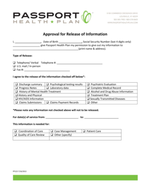 Health Information Release Form