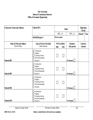 New York State Cumulative Payment Statement