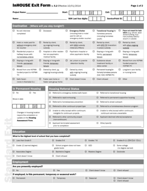 InHOUSE Exit Form